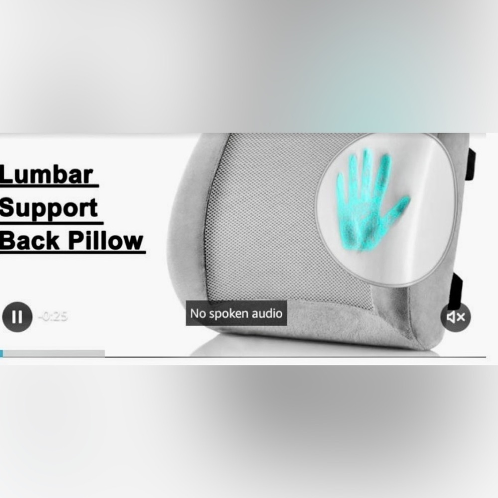 Ergonomic Gray Memory Foam Support Pillow - Picture 6 of 12